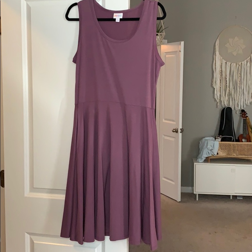 LULAROE NIKKI purple flowy dress